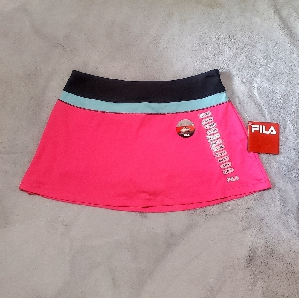 Fila Pink Tennis Skirt Skort Size X-Large NWT